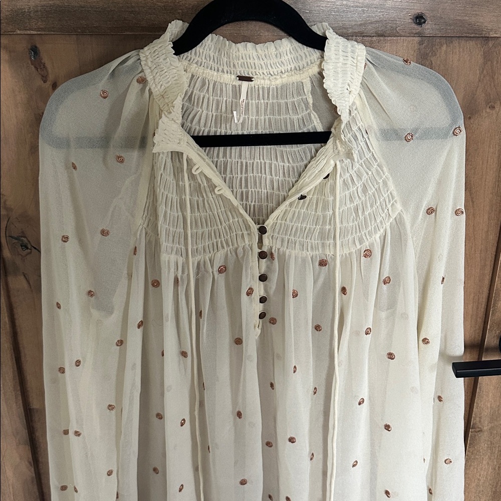 Free people ready to run sheer blouse - Picture 4 of 12